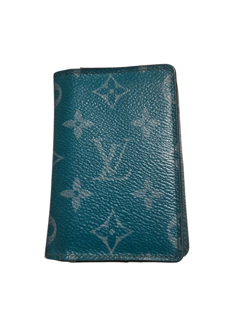 Louis Vuitton Teal Bifold Card Wallet